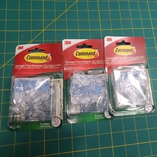 3M  Clear Outdoor Light Clips with Adhesive S...