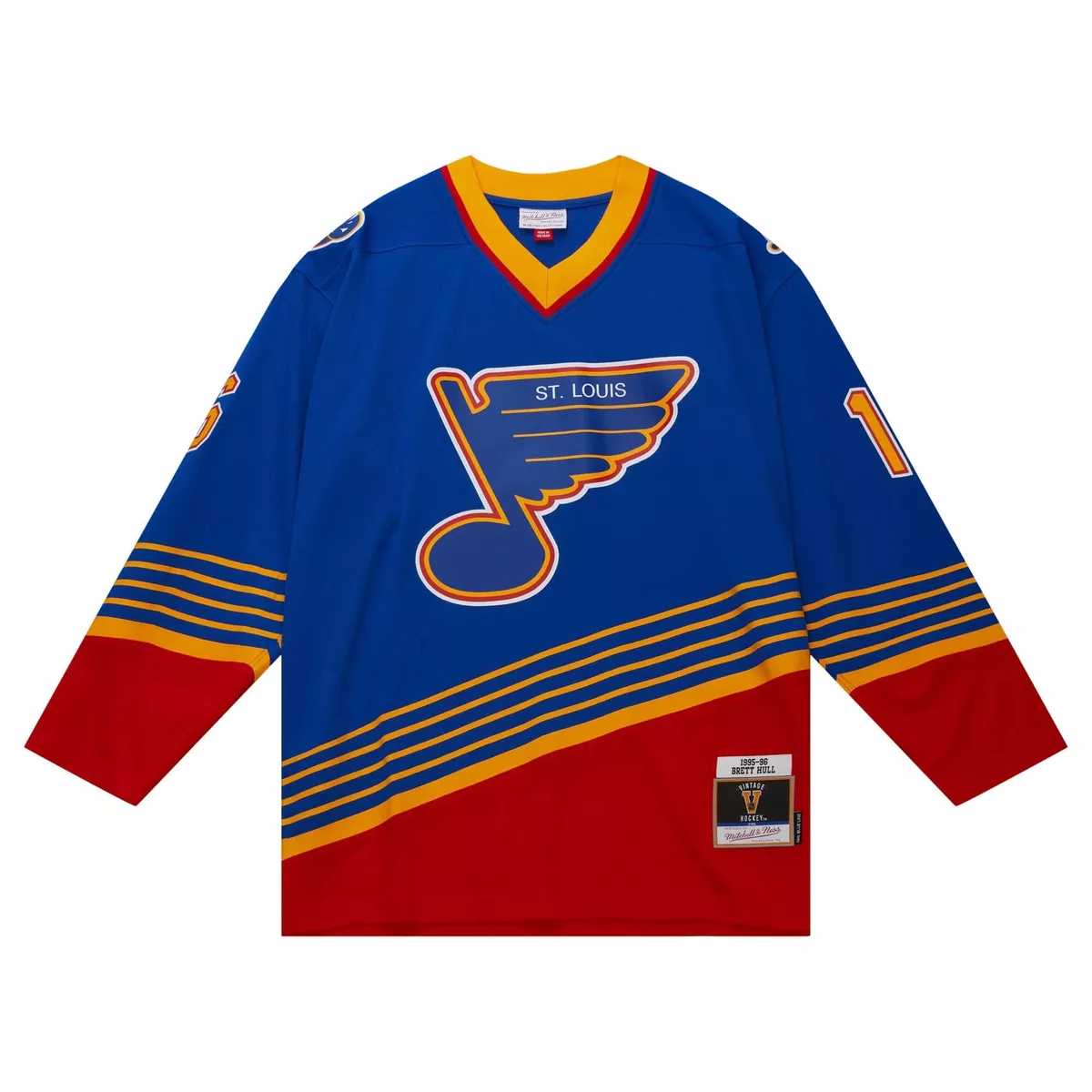 Mitchell & Ness Blue St. Louis Blues Logo Long Sleeve T-Shirt