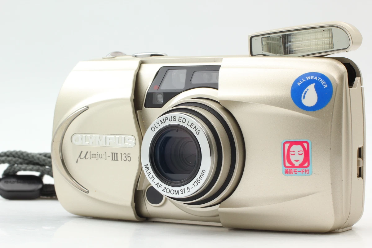 [N.MINT] Olympus μ mju: III 135 AF Point&Shoot Film Camera w/Strap✈JPN  Tested!