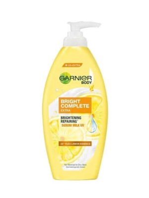 REVIVE BODY LOTION イエロー 4x400ml Garnier Light Extra Whitening Repairing Milk Body