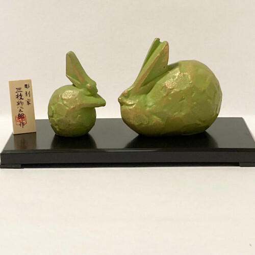 Beautiful item] Sotaro Saegusa Zodiac Figurine Sculpture Rabbit