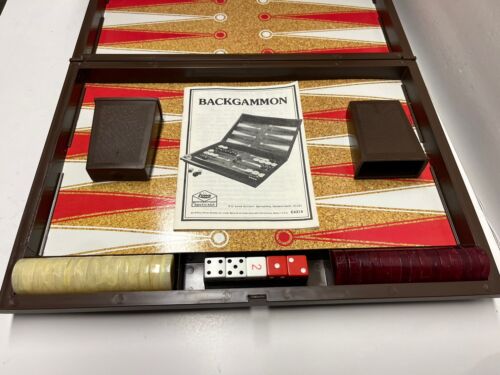 Vintage 1978 E.S. Lowe Tournament Backgammon Set E4314 Portable Case - Box Wear - Picture 2 of 8