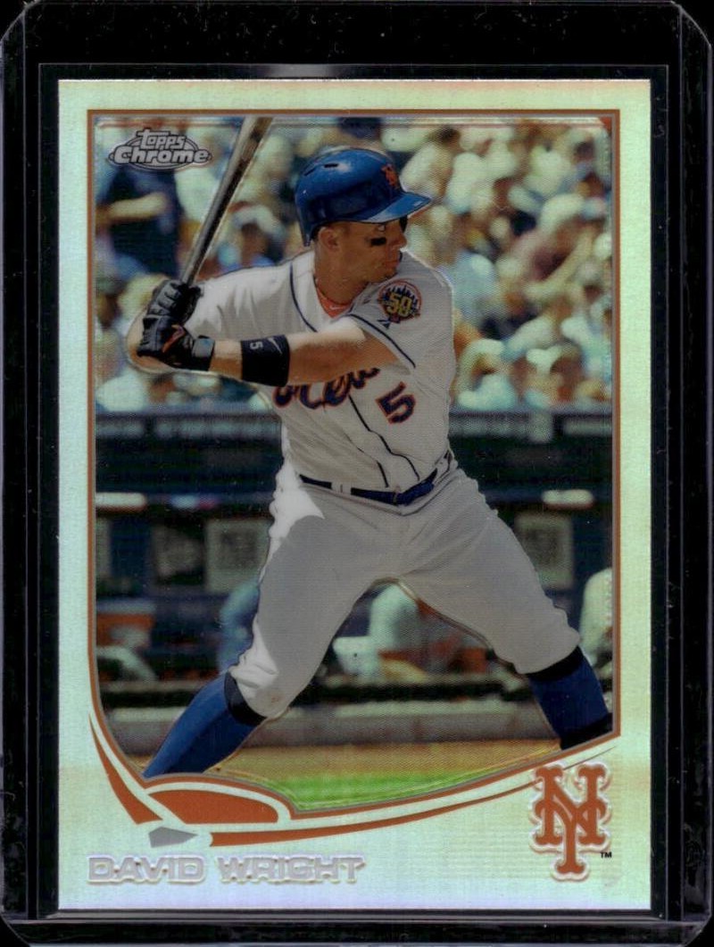 2013 Topps Chrome Refractors #142 David Wright New York Mets Baseball Card NM-MT
