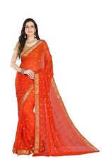 Women's Chiffon Saree With Blouse Piece