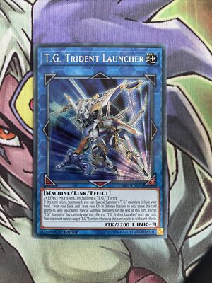 SAST-EN050 T.G. Dreizackwerfer Secret Rare Near Mint 1. Auflage Yugioh Karte