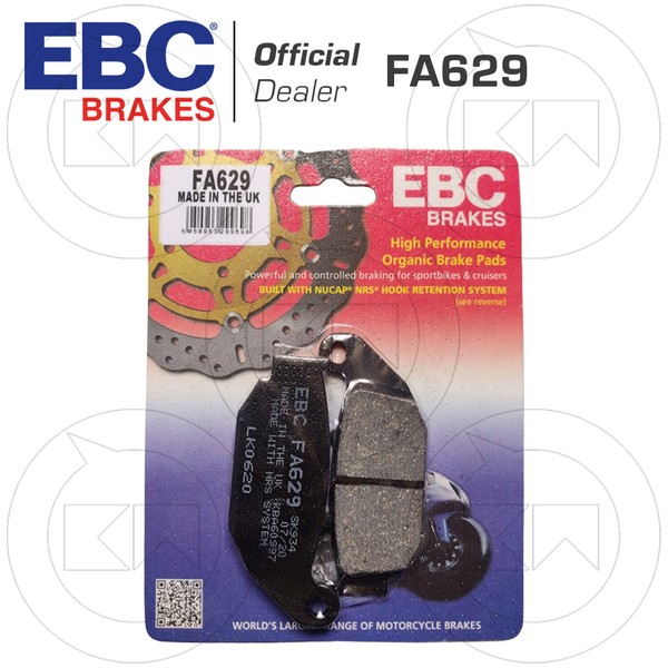 BremsbelÄGe Hinten EBC Organic FA629 Honda CBR R 125 2012 2013 2014-image