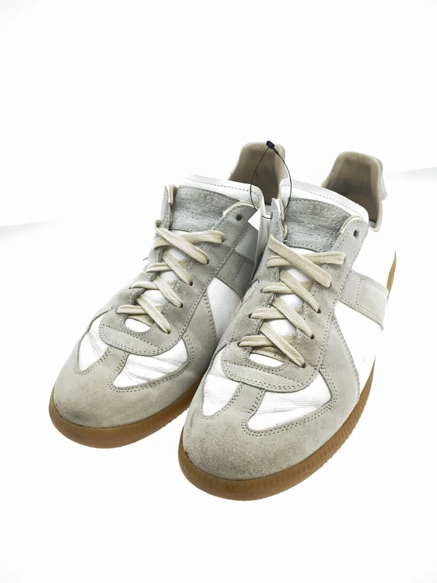 Maison Margiela Low-Cut /41/White/Leather/German Trainer/Lambskin Leathe