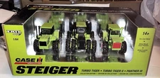 ERTL Steiger Turbo Tiger/Turbo Tiger II/Panther III Tractor Set 1/64