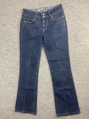 Paige Hidden Hills Jeans Women's 28 Bootcut Dark Blue Mid Rise Western