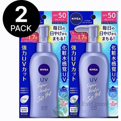 NIVEA UV Super Water Gel Sunscreen SPF50 PA+++ 140g - 2 Pack