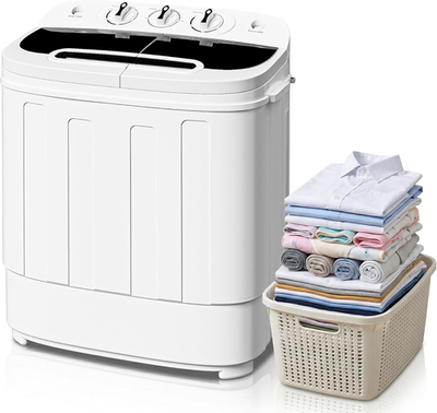 #ad #ad Compact Mini Twin Tub Washing Machine 13Lbs Capacity Portable Washer Wash and Sp $188.23