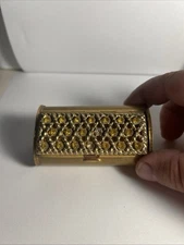 Compact Diamond Shape Wired Crystal Detailing Mid Century