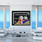 9 X Pieces American Express Scrooge McDuck Wall Art Graffiti Canvas Huge 32x46in