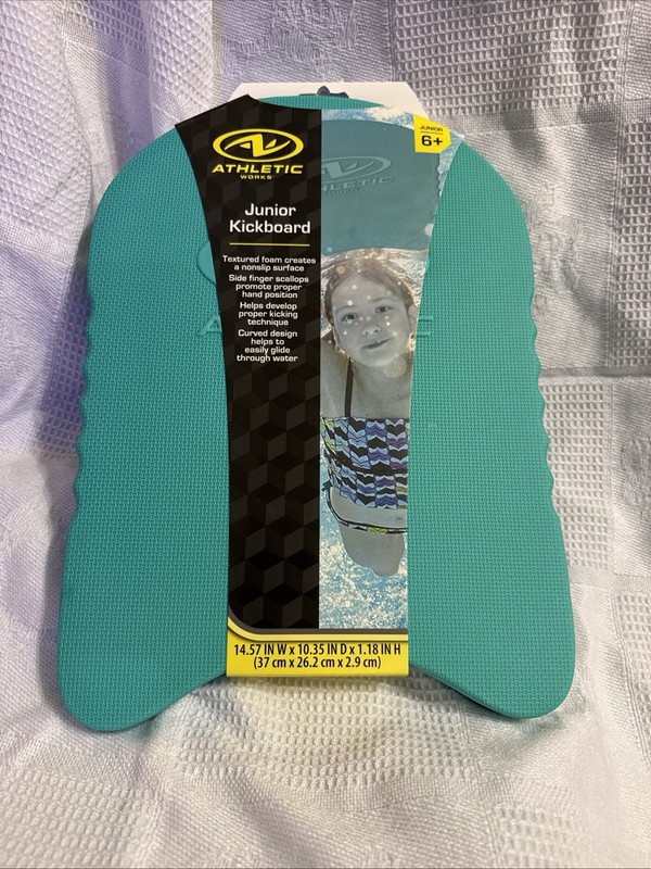 Athletic Works Textured Foam JR Kickboard, Swimming, 14.57"W X 10.35"D X 1.18”H