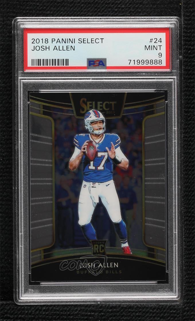 2018 Panini Select Concourse Josh Allen #24 PSA 9 MINT Rookie RC 01lu