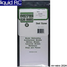 Evergreen Scale Models 9015 White Sheet .015 x 6 x 12 (3)