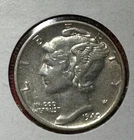 1940 US Mercury SILVER Dime XF! "Philadelphia" Mint! Old US Coin!
