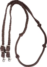 Martin Saddlery Barrel Racing Reins - Braided Nylon with Knots