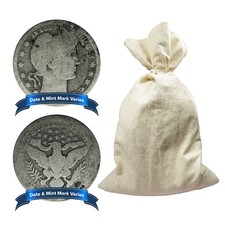 Bag of 400 - $100 Face Value Full Dates 90% Barber Quarters