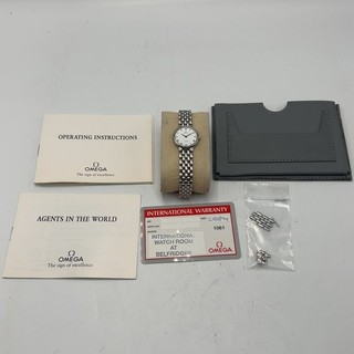 Omega De Ville Ladies Stainless Steel Quartz Watch Non Working w/ Papers & Links