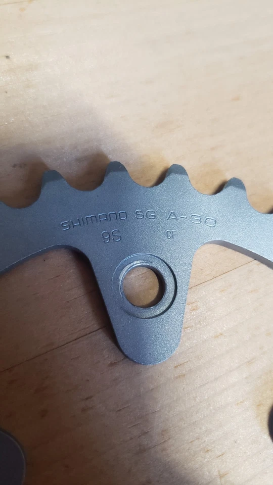 Plato vintage Shimano SG A-30 74 mm BCD NUEVO 9 velocidades retro Japón Foto 2 de 4