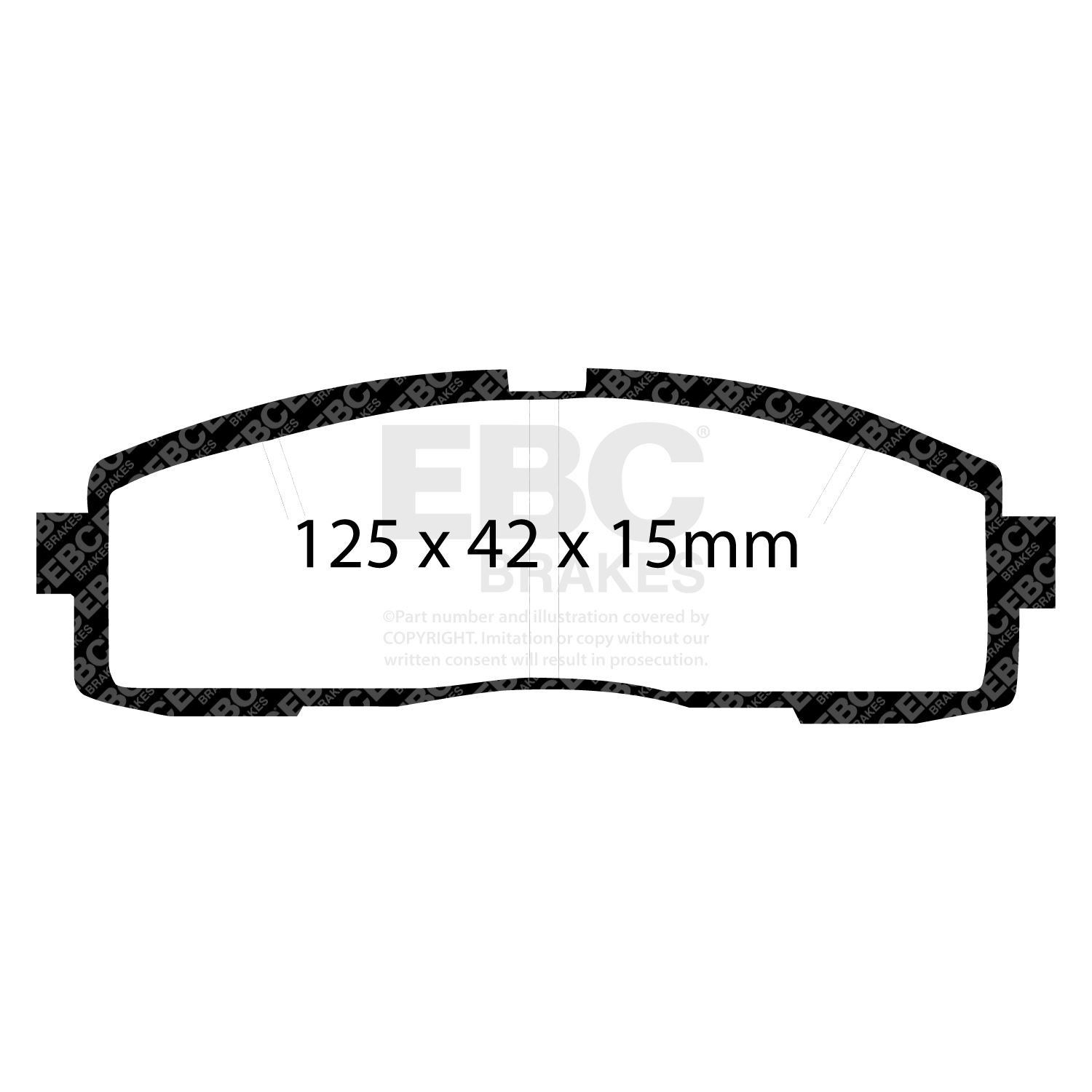 EBC DP4608/2R BRAKE PAD SET DISC BRAKE Rear
