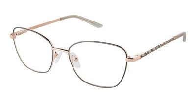NEW Superflex SF-1167T Eyeglasses GREY ROSE GOLD 100% AUTHENTIC