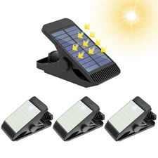 Clip on Solar Lights 48 LEDs Motion Sensor Lights Outdoor Battery Replaceable...