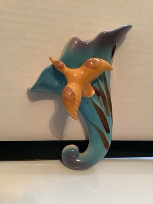 Vintage Flying Geese Wall Pocket, Excellent Condition