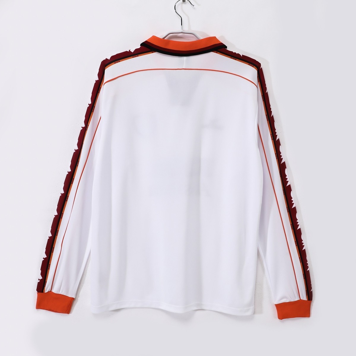 Maillot Vintage AS Roma Extérieur 1998-99 – Taille Grand, Italie, Blanc/orange/noir