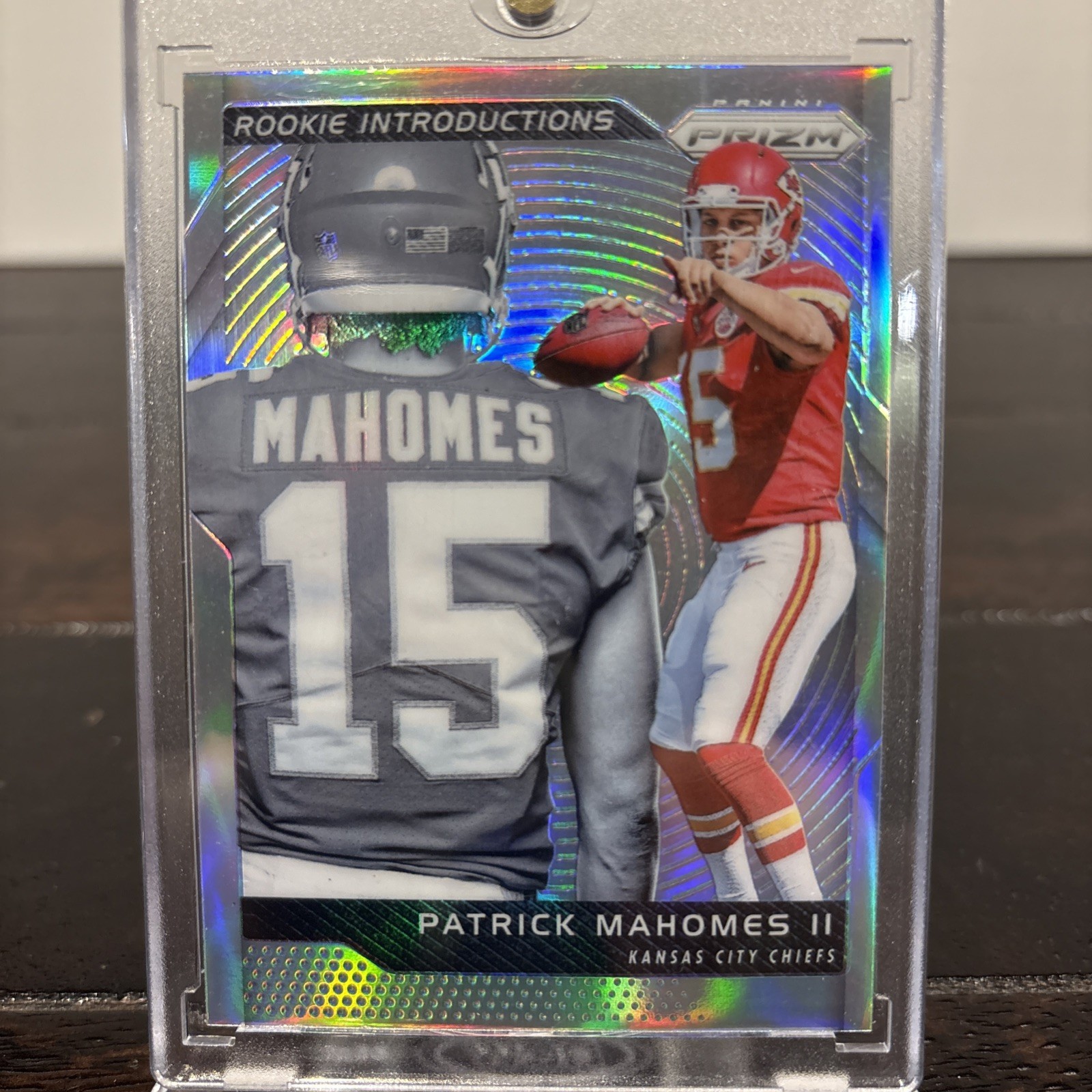 2017 Panini Prizm - Rookie Introductions Patrick Mahomes II #2 Silver Prizm (RC)