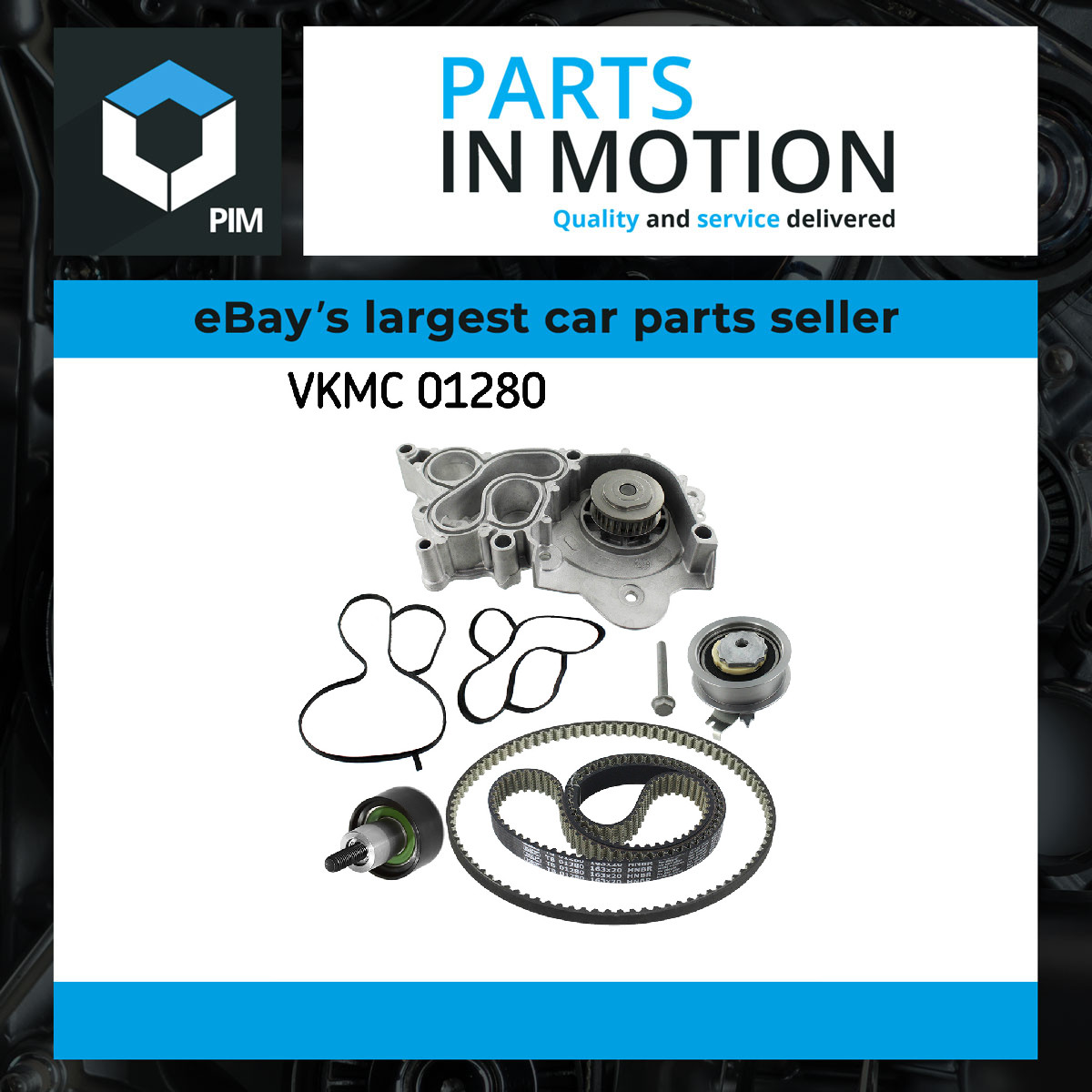 Timing Belt & Water Pump Kit fits SKODA KODIAQ NS7 1.4 2016 on Set SKF Quality