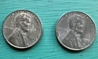 (2) 1943 Lincoln Cents, steel, nice condition