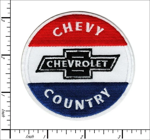 20 Pcs Embroidered Sew or Iron on patches Chevy Country 76mm AP063cVd