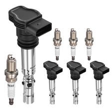 4pcs Ignition Coil Iridium Spark Plug Kit Fit For 2000-2005 Vw Passat 1.8l