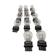 Lot Of 14 Ge 3157 12v Clear Wedge Base Incandescent Auto Tail Turn Light Bulbs