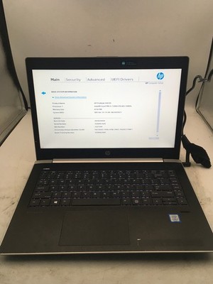 HP PROBOOK 440 G5 - BOOTS TO BIOS - INTEL I5 7200U - NO RAM - 14'' -READ DESC- BB