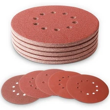 50 Pack 9 Inch 10-Hole Hook and Loop Sanding Disc for Ceiling Wood Floor