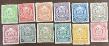 DP Stamps, Nicaragua 1909, SC 2L60-2L71, MLH, VF, Complete Set