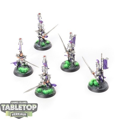 Lumineth Realm Lords - 5 Vanari Bladelords - bemalt