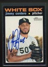 2020 Topps Heritage JIMMY CORDERO Signed Card autograph auto WHITE SOX YANKEES