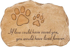 Evergreen Garden Pet Paw Print If Love Could Have Saved You Garden Memorial Ston