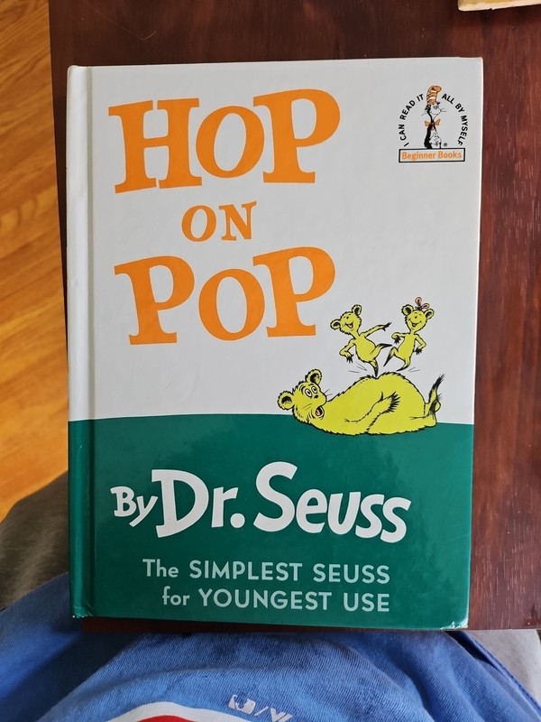 Hop On Pop by Dr. Seuss (1992 Hardcover) Very Good Condition