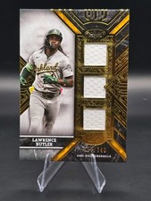 2025 Topps Tier One Lawrence Butler Game-Used Triple Patch Gold Foil/149 A's