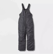 All in Motion Kids XS Snow Pants Ski Bib Overall Black Waterproof Winter Snow