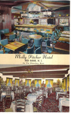 LINEN Postcard     MOLLY PITCHER HOTEL  -  RED BANK, NEW JERSEY