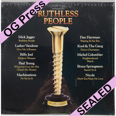 Ruthless People Soundtrack LP Epic 1986 Sealed Vinyl Mick Jagger Billy Joel #12i
