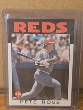 Topps 1986 Pete Rose #1 Base Set Cincinnati Reds Baseball MLB
