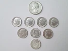 Lot of 1 US 1964 Quarter 90% Silver and Lot of 8 Dimes 90% Silver Lot of 9 Coins
