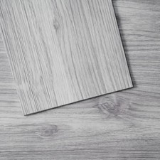 VEVOR Self Adhesive Vinyl Floor Tiles 20PCS 0.62mm Thick Light Gray Wood Grain